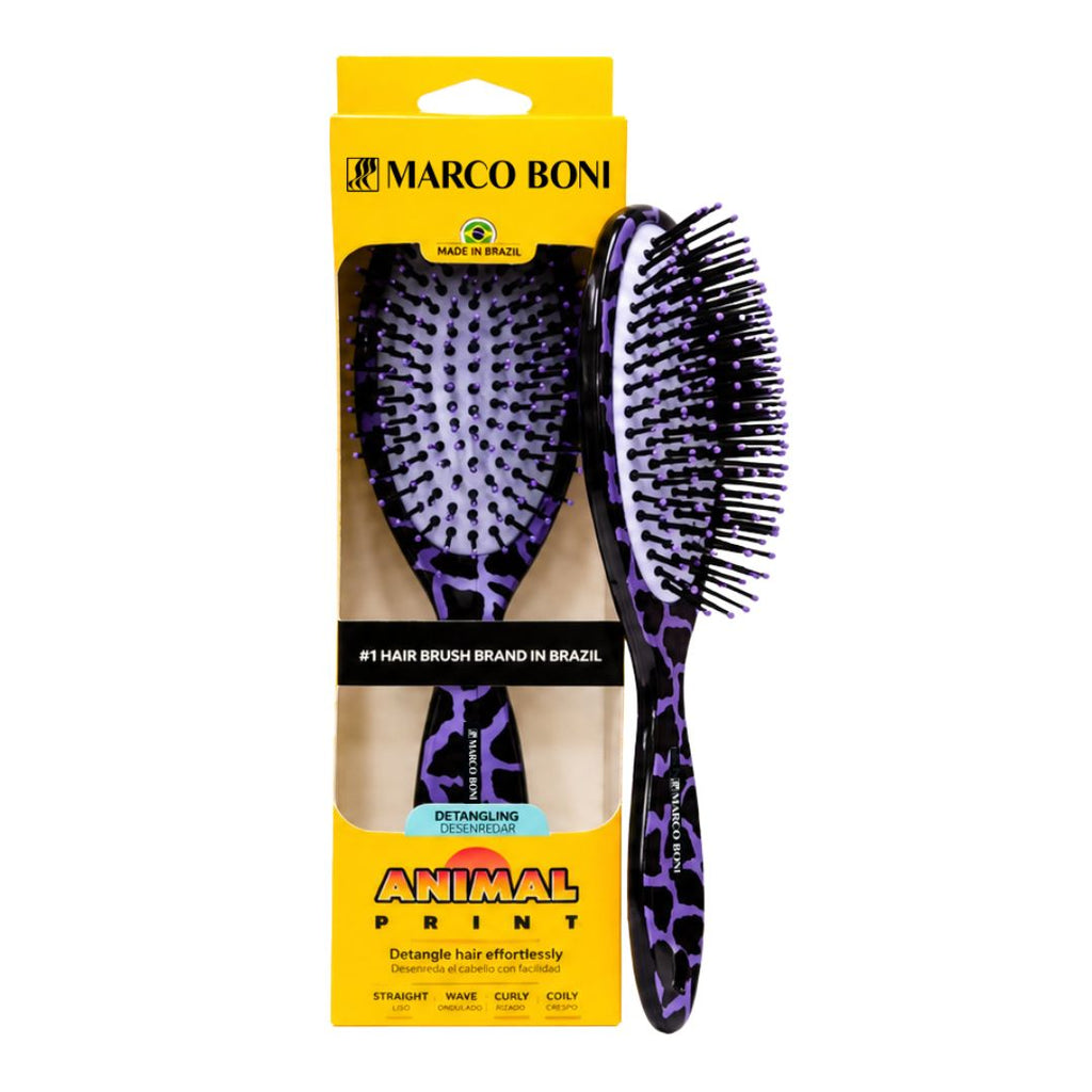 Animal Print Oval Brush