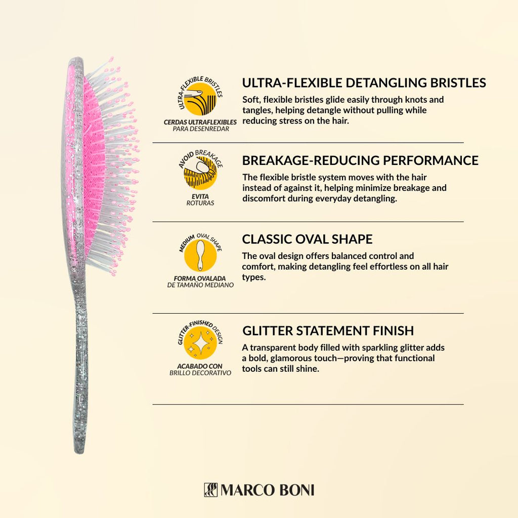 Glitter Detangler Oval Brush