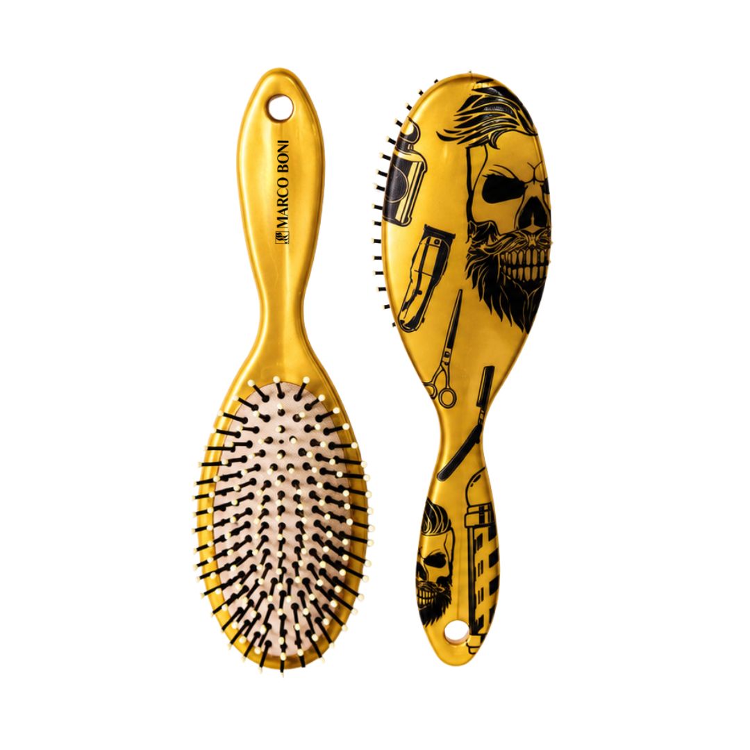 Skull Collection Oval Brush For Men
