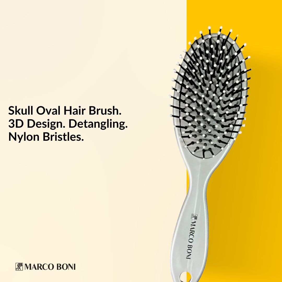 Skull Collection Oval Brush For Men