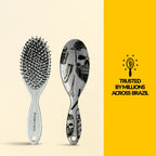 Skull Collection Oval Brush For Men