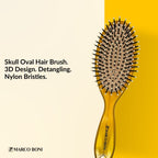 Skull Collection Oval Brush For Men