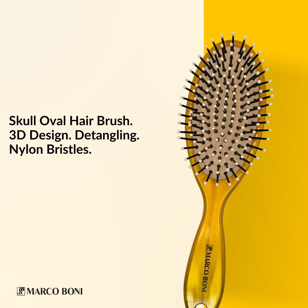 Skull Collection Oval Brush For Men