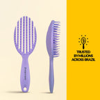 Tiers Oval Detangling Brush Soft Amethist