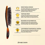Tortoise Medium Paddle Brush