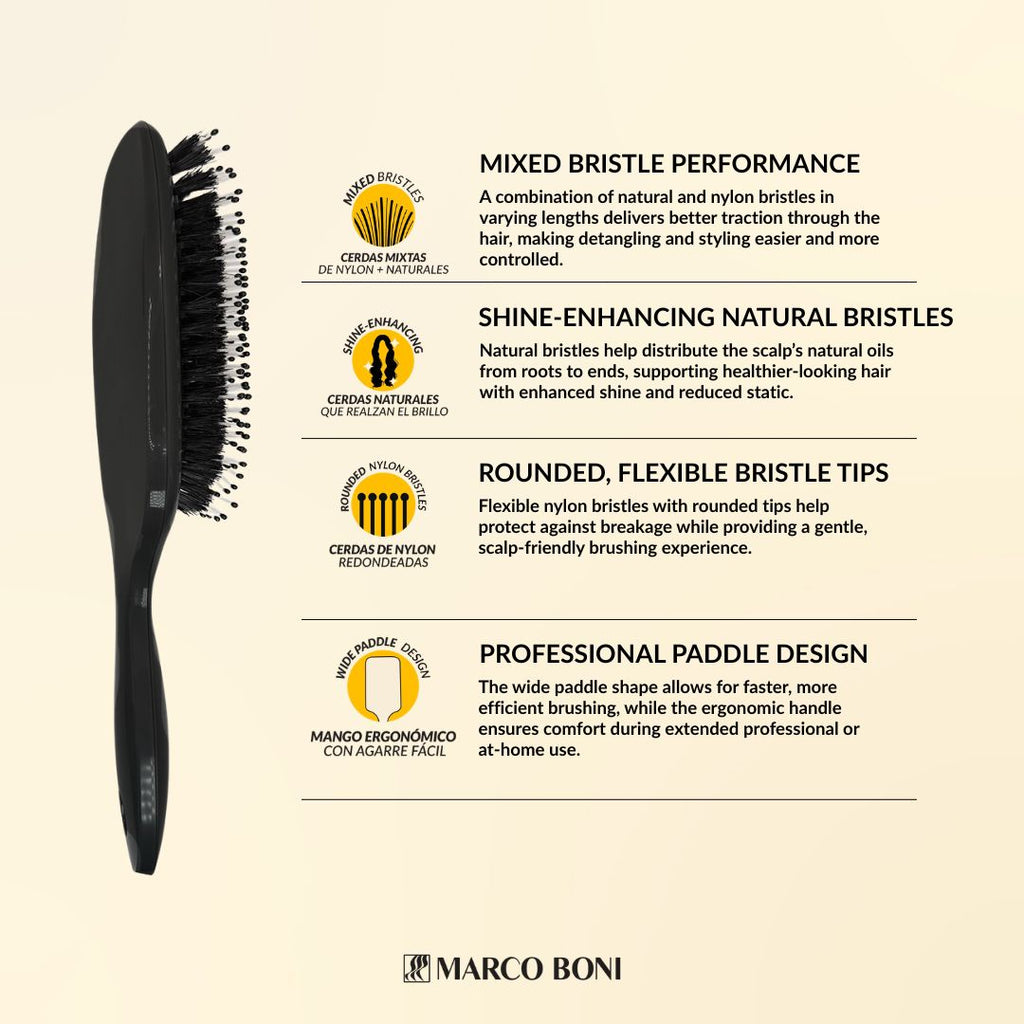 Essential Collection Paddle Brush Onyx Black