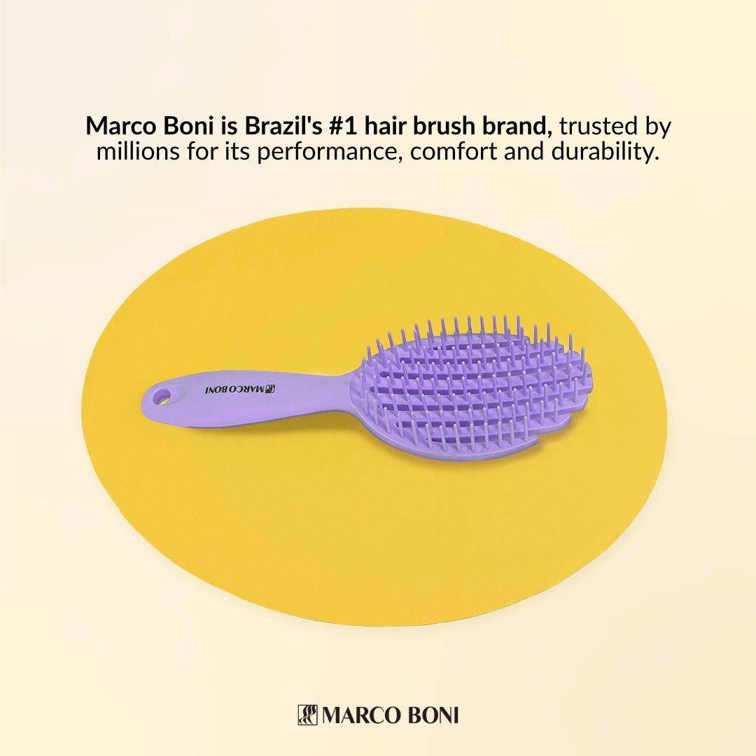Tiers Oval Detangling Brush Soft Amethist