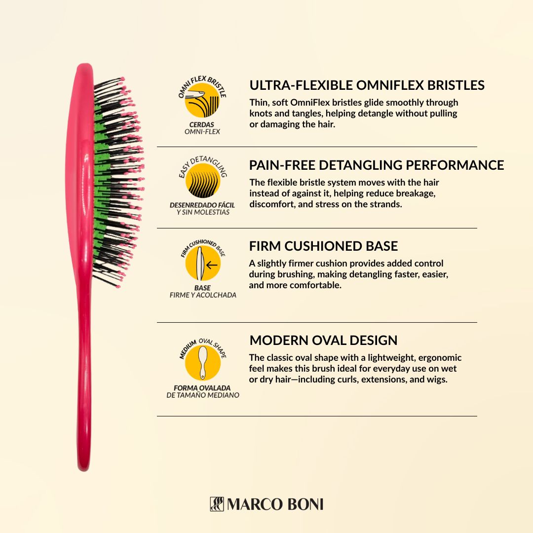 Lummy Oval Detangling Brush Goiaba