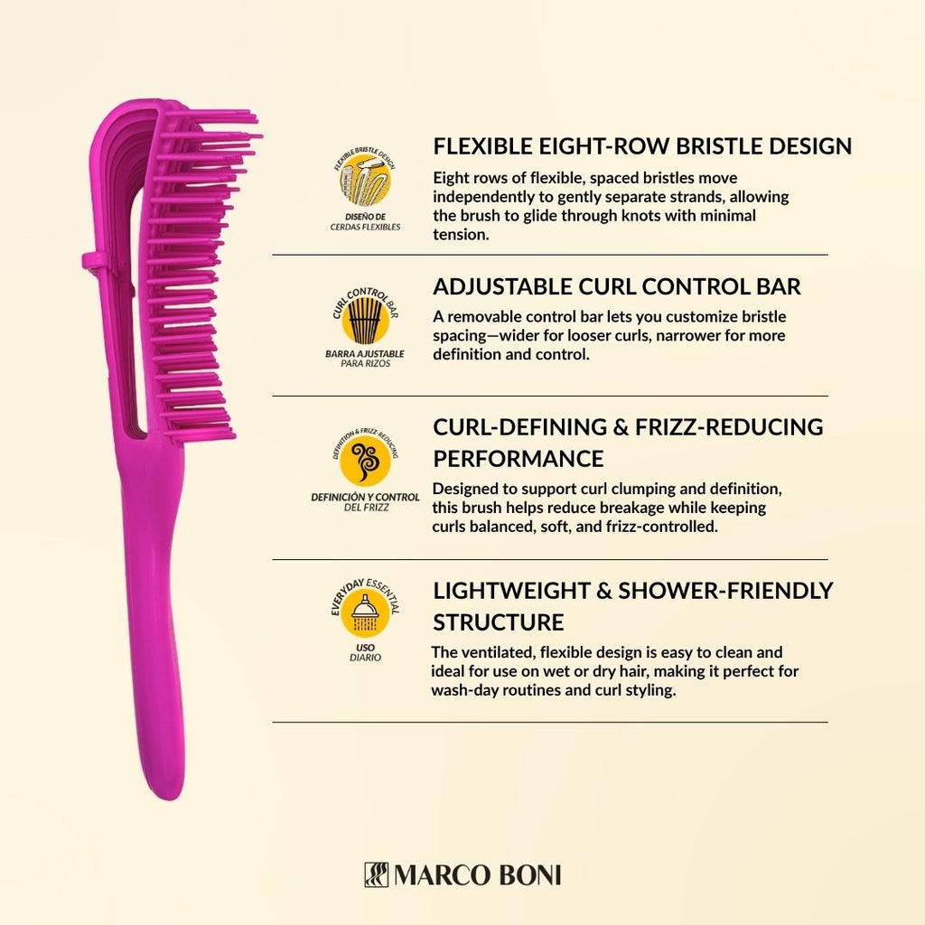 Octopus Curl Detangling Brush Pitaya Pink