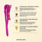 Octopus Curl Detangling Brush Pitaya Pink