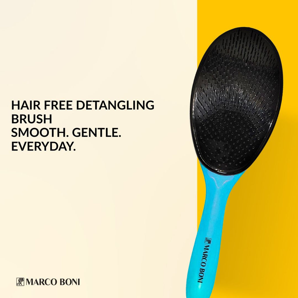 Hair Free Detangling Brush Paradise Blue