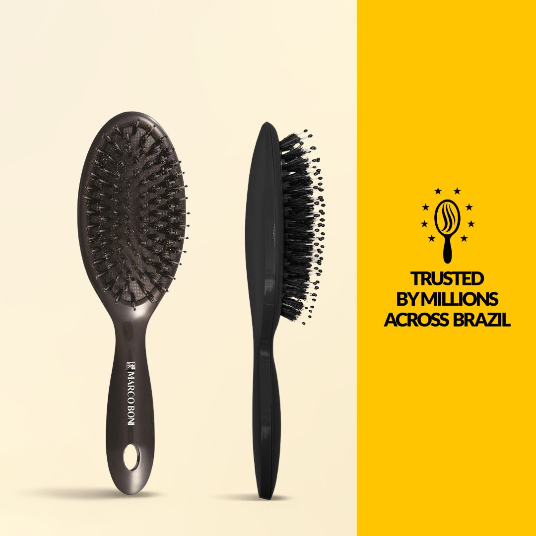 Essential Colletion Oval Brush Onyx Black