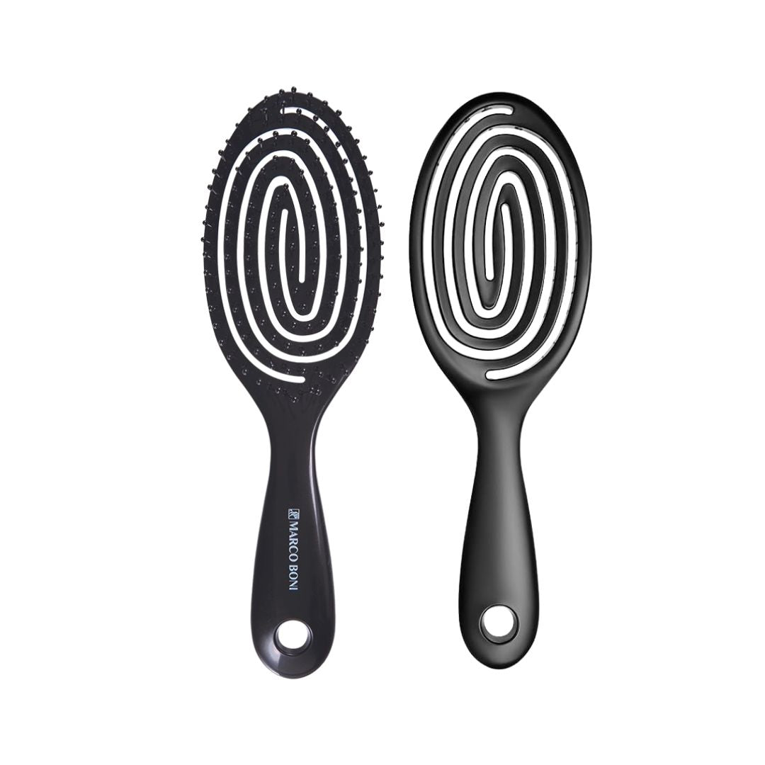 Espiral Oval Detangling & Styling Brush Onyx Back