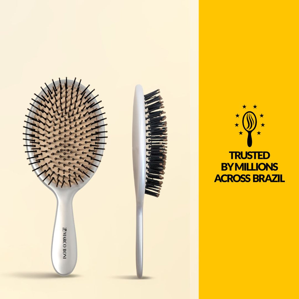 Athena Oval Extra Large Brush Pearl White