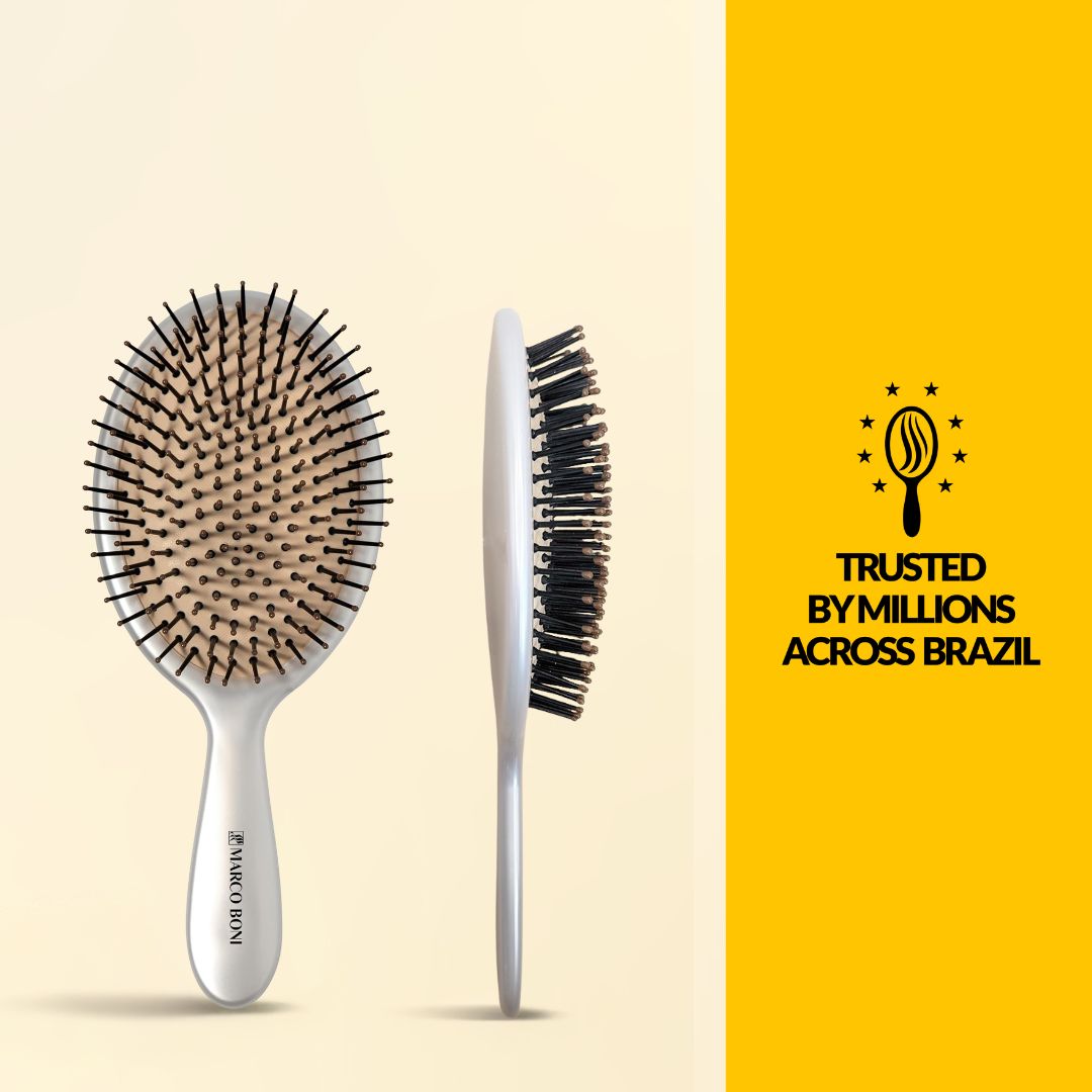 Athena Oval Extra Large Brush Pearl White
