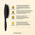 Essential Colletion Oval Brush Onyx Black